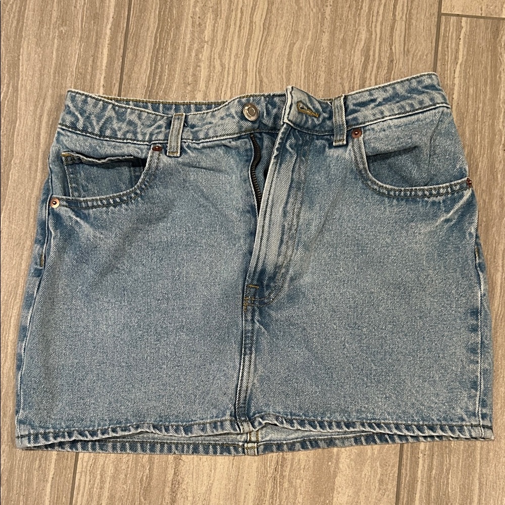H&M Light Blue Denim Pencil Skirt